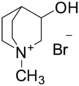 3-​Hydroxy-​1-​methyl-​1-​azabicyclo[2.2.2]​octan-​1-​ium Bromide