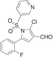 2-Chloro-5-(2-fluorophenyl)-1-[(pyridin-3-yl)sulfonyl]-1H-pyrrole-3-carboxaldehyde