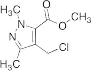4-​(Chloromethyl)​-​1,​3-​dimethyl-​1H-​pyrazole-​5-​carboxylic Acid Methyl Ester