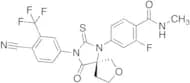 4-[(R)-3-[4-Cyano-3-(trifluoromethyl)phenyl]-4-oxo-2-thioxo-7-oxa-1,3-diazaspiro[4.4]non-1-yl]-2-f…