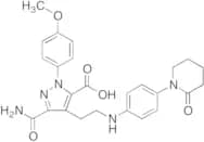 3-Carbamoyl-1-(4-methoxyphenyl)-4-(2-((4-(2-oxopiperidin-1-yl)phenyl)amino)ethyl)-1H-pyrazole-5-ca…