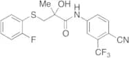 N-[4-Cyano-3-(trifluoromethyl)phenyl]-3-[(2-fluorophenyl)thio]-2-hydroxy-2-methylpropanamide