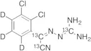 (2Z)-2-[Cyano(2,3-dichlorophenyl)methylene]hydrazinecarboximidamide-13C3D3