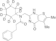 N-​Cyclohexyl-​N-​[(1,​4-​dihydro-​5,​6-​dimethyl-​4-​oxothieno[2,​3-​d]​pyrimidin-​2-​yl)​methyl]…