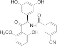 (R)-3-Cyano-N-(1-(3,5-dihydroxyphenyl)-2-(2-hydroxy-6-methoxyphenyl)-2-oxoethyl)benzamide