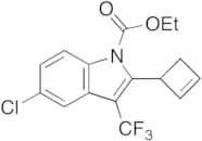 2-Cyclobutenyl-3-trifluoromethyl-5-chloro-1H-indole-1-carboxylic Acid Ethyl Ester