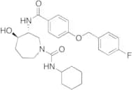 (3R,4R)-N-Cyclohexyl-3-[[4-[(4-fluorophenyl)methoxy]benzoyl]amino]hexahydro-4-hydroxy-1H-azepine-1…