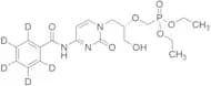 N-Benzoyl rac-Cidofovir Diethyl Phosphonate-D₅