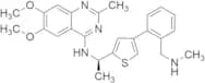 6,7-Dimethoxy-2-methyl-N-[(1R)-1-[4-[2-[(methylamino)methyl]phenyl]-2-thienyl]ethyl]-4-quinazolina…