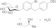 4-Dechloro-4-bromo Dapagliflozin (S)-(+)-1,2-Propanediol Monohydrate
