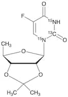 5’-Deoxy-2’,3’-O-isopropylidene-5-fluorouridine-13C,15N2