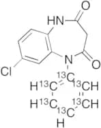 N-Desmethyl Clobazam-13C6