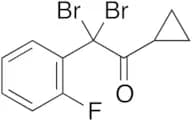 2,2-Dibromo-1-cyclopropyl-2-(2-fluorophenyl)-ethanone