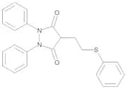 1,2-Diphenyl-4-(2-phenylthioethyl)-3,5-pyrazolidinedione