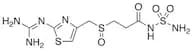 3-[2-(Diaminomethyleneamino)-1,3-thiazol-4-ylmethylsulphinyl]-N-sulphamoylpropanamide (Famotidine …