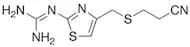 3-[[[2-[(Diaminomethylene]amino-4-thiazolyl]thio]propionitrile