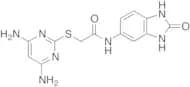 2-[(4,6-Diamino-2-pyrimidinyl)thio]-N-(2,3-dihydro-2-oxo-1H-benzimidazol-5-yl)acetamide