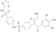 3-(3,5-Dibromo-4-hydroxybenzoyl)-2-ethyl-N-[4-(1,3-thiazol-2-ylsulfamoyl)phenyl]-1-benzofuran-6-su…