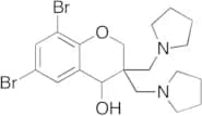 6,​8-​Dibromo-​3,​4-​dihydro-​3,​3-​bis(1-​pyrrolidinylmethyl)​-2H-1-benzopyran-4-ol