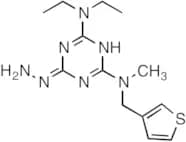 2-N,2-N-Diethyl-6-hydrazinyl-4-N-methyl-4-N-(thiophen-3-ylmethyl)-1,3,5-triazine-2,4-diamine