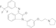 1,3-Dihydro-1-[3-[2-(1-pyrrolidinyl)ethoxy]phenyl]-3-[[3-(trifluoromethyl)phenyl]imino]-2H-indol-2…