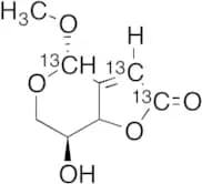 [4S-(4a,7b,7aa)]-7,7a-Dihydro-7-hydroxy-4-methoxy-4H-furo[3,2-c]pyran-2(6H)-one-13C3