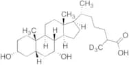 3α,7α-Dihydroxycoprostanic Acid-d3