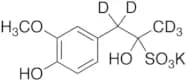 α,4-Dihydroxy-3-methoxy-α-methyl-benzeneethanesulfonic Acid Potassium Salt-d5