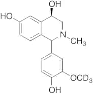 (4R)-4,6-Dihydroxy-2-methyl-1-(3-methoxy-4-hydroxyphenyl)-1,2,3,4-tetrahydroisoquinoline-d3