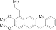 2,3-Dimethoxy-7-methyl-6-(phenylmethyl)-1-propylnaphthalene