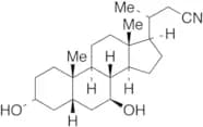 (3α,5β,7β)-3,7-Dihydroxy-24-norcholane-23-nitrile