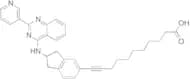 11-​[2,​3-​Dihydro-​2-​[[2-​(3-​pyridinyl)​-​4-​quinazolinyl]​amino]​-​1H-​inden-​5-​yl]​-10-​unde…