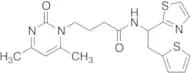4,6-Dimethyl-2-oxo-N-[1-(2-thiazolyl)-2-(2-thienyl)ethyl]-1(2H)-pyrimidinebutanamide