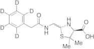 5,5-Dimethyl-2-[[(phenylacetyl)amino]methyl]-4-thiazolidinecarboxylic Acid-d5(Mixture of Diastereo…