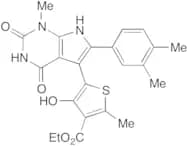5-[6-(3,4-Dimethylphenyl)-2,3,4,7-tetrahydro-1-methyl-2,4-dioxo-1H-pyrrolo[2,3-d]pyrimidin-5-yl]-4…