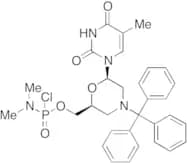 N,N-Dimethylphosphoramidochloridic Acid [(2S,6R)-6-(3,4-Dihydro-5-methyl-2,4-dioxo-1(2H)-pyrimidin…