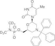 N,N-Dimethylphosphoramidochloridic Acid [(2S,6R)-6-(3,4-Dihydro-5-methyl-2,4-dioxo-1(2H)-pyrimidin…