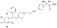4-[4-[4-(Diphenylmethoxy-d5)-1-piperidinyl]-1-butyne]-α,α-dimethyl-benzeneacetic Acid Methyl Ester
