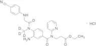 Ethyl 3-(3-Amino-4-(2-((4-cyanophenyl)amino)-N-(methyl-d3)acetamido)-N-(pyridin-2-yl)benzamido)pro…
