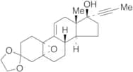 (5α,10α,17β)-5,10-Epoxy-17-hydroxy-17-(1-propyn-1-yl)-estr-9(11)-en-3-one Cyclic 1,2-Ethanediyl Ac…