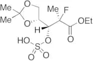 (2R,3R)-3-((4R)-2,2-Dimethyldioxolan-4-yl)-2-methyl-2-fluoro-3-[(sulfo)oxy]propanoic Acid Ethyl Es…