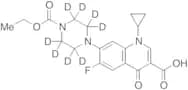 N-Ethoxycarbonyl-ciprofloxacin-d8