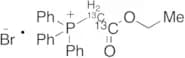 (Ethoxycarbonylmethyl)triphenylphosphonium-13C2 Bromide