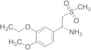 1-(3-Ethoxy-4-methoxy-phenyl)-2-methanesulfonylethylamine (~10% inorganics)
