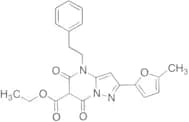 Ethyl 2-(5-Methylfuran-2-yl)-5,7-dioxo-4-phenethyl-4,5,6,7-tetrahydropyrazolo[1,5-a]pyrimidine-6-c…