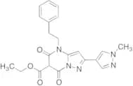 Ethyl 2-(1-methyl-1H-pyrazol-4-yl)-5,7-dioxo-4-phenethyl-4,5,6,7-tetrahydropyrazolo[1,5-a]pyrimidi…