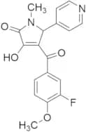 (E)-4-((3-Fluoro-4-methoxyphenyl)(hydroxy)methylene)-1-methyl-5-(pyridin-4-yl)pyrrolidine-2,3-dione