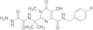 N-(4-Fluorobenzyl)-2-(2-(2-hydrazineyl-2-oxoacetamido)propan-2-yl)-5-hydroxy-1-methyl-6-oxo-1,6-di…