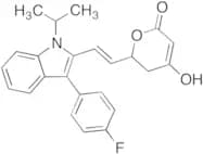 6-[(1E)-2-[3-(4-Fluorophenyl)-1-(1-methylethyl)-1H-indol-2-yl]ethenyl]-5,6-dihydro-4-hydroxy-2H-py…