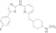 5-(4-Fluorophenyl)-N-(6-((4-(methylamino)cyclohexyl)methyl)pyridin-2-yl)thiazol-2-amine